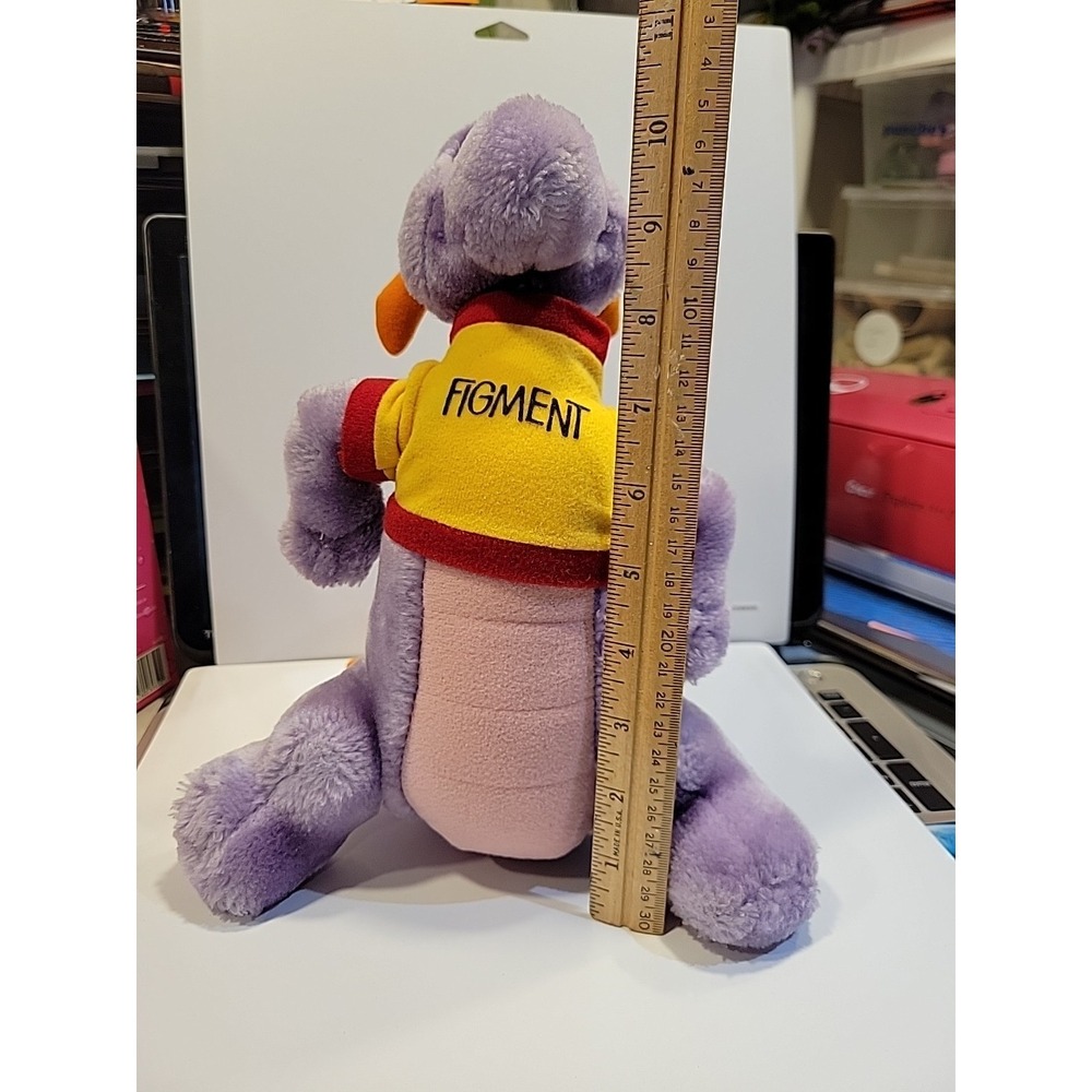 Vintage FIGMENT Plush Purple Dragon Walt Disney World Disneyland Parks